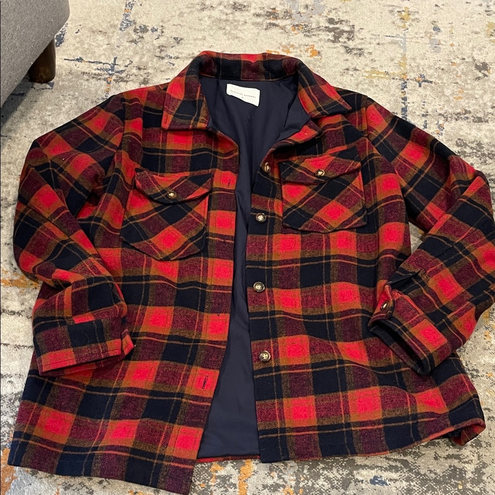 Panache Pink and Black Checkered Utility Jacket